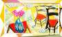 David Hockney: Walking Past Two Chairs - Signed Print