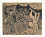 Pablo Picasso: Bacchanale Flûtiste Et Danseurs Aux Cymbales - Signed Print
