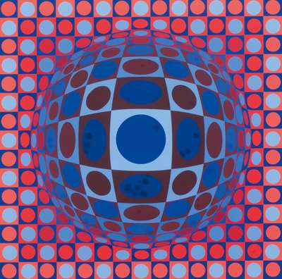 Vega Boglar - Signed Print by Victor Vasarely 1971 - MyArtBroker