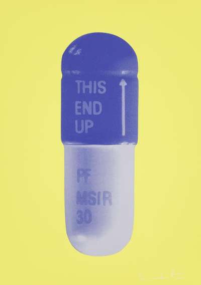The Cure (neon yellow, french lilac, amethyst) - Signed Print by Damien Hirst 2014 - MyArtBroker