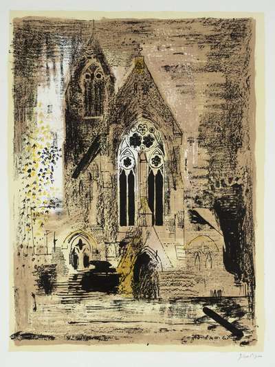 St Matthias, Stoke Newington, London - Signed Print by John Piper 1964 - MyArtBroker