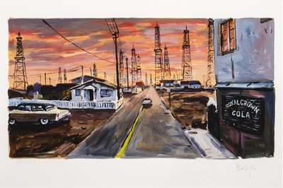 Oil Riggers Shack - Signed Print by Bob Dylan 2017 - MyArtBroker