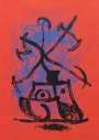 Joan Miro: L'Entraineuse Rouge - Signed Print