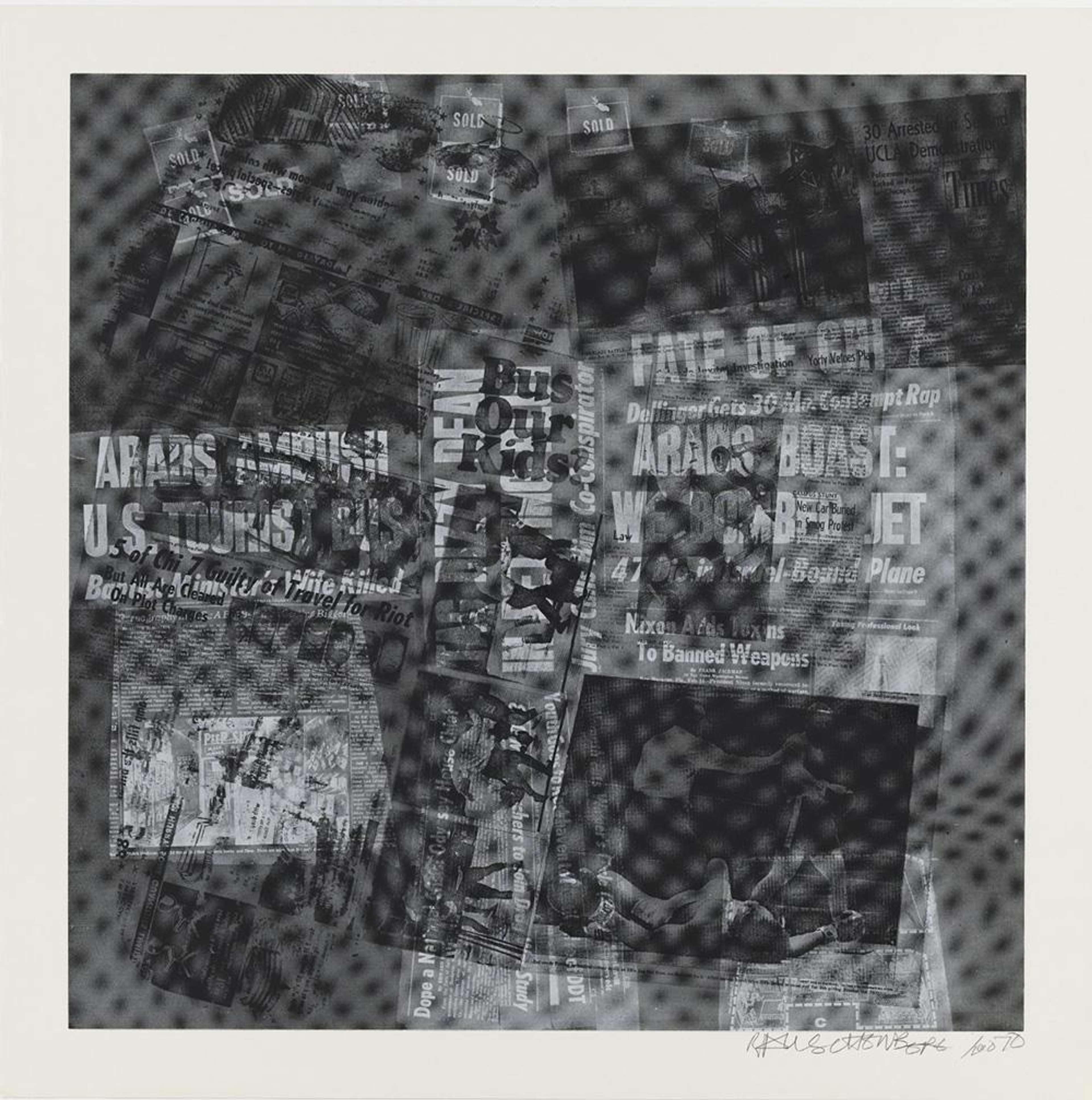 Surface XVI - Signed Print by Robert Rauschenberg 1970 - MyArtBroker