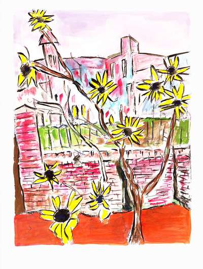 Sunflowers (2009) - Signed Print by Bob Dylan 2020 - MyArtBroker