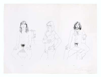 For The OZ Obscenity Fund - Signed Print by David Hockney 1971 - MyArtBroker