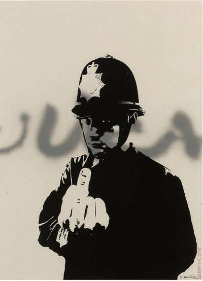Rude Copper (hand finished) - Signed Print by Banksy 2002 - MyArtBroker