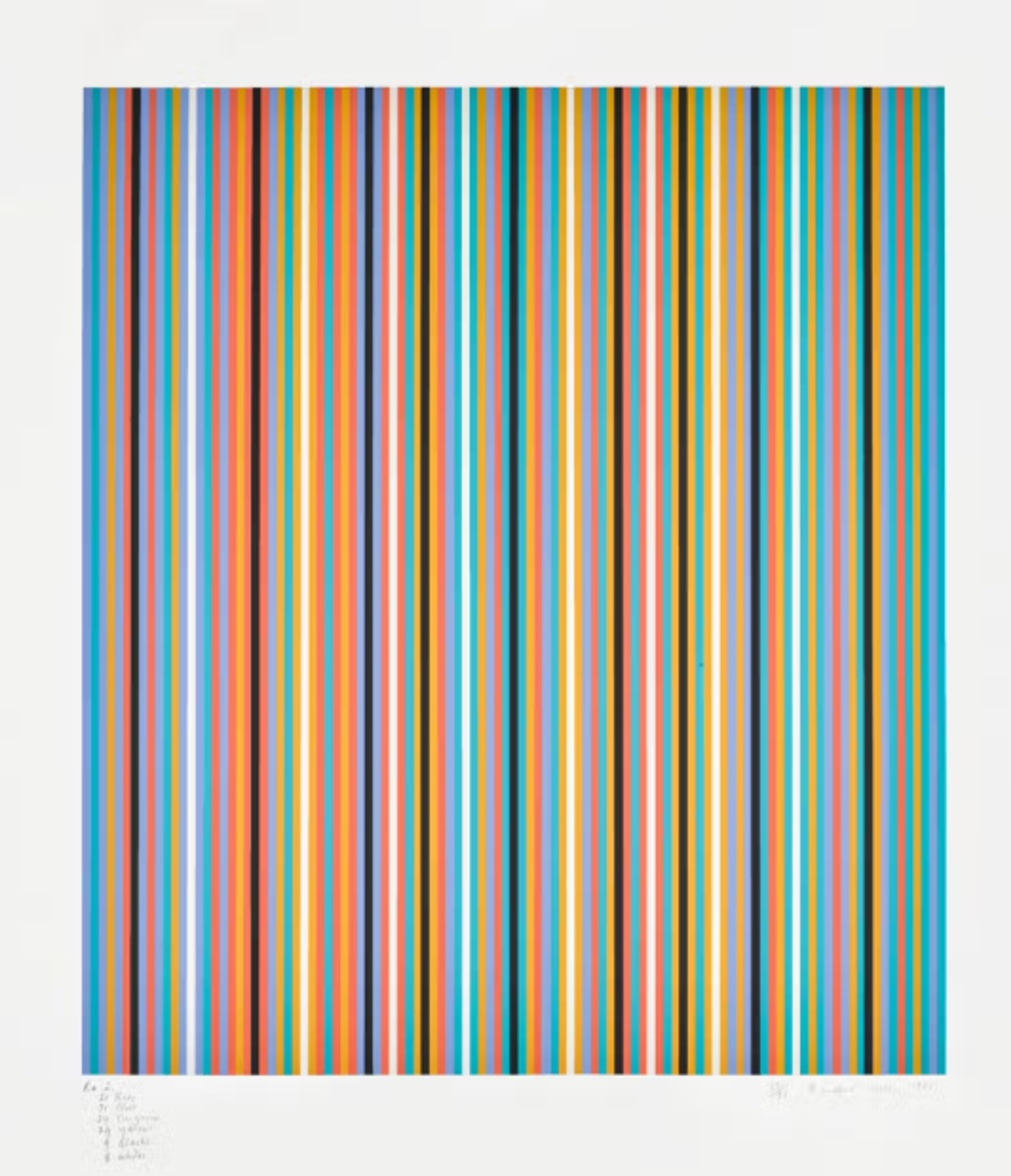 Ra 2 de Bridget Riley 1981