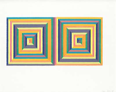Fortin De Las Flores (First Version) - Signed Print by Frank Stella 1967 - MyArtBroker