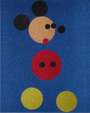 Damien Hirst: Mickey (blue glitter, large) - Signed Print