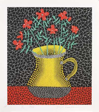 Flowers, Kusama 34 - Signed Print by Yayoi Kusama 1984 - MyArtBroker