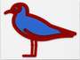 Julian Opie: Black Headed Gull - Signed Mixed Media