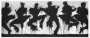 Richard Hambleton: Six Shadow Figures - Unsigned Print