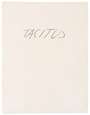 Cy Twombly: Tacitus - Signed Print