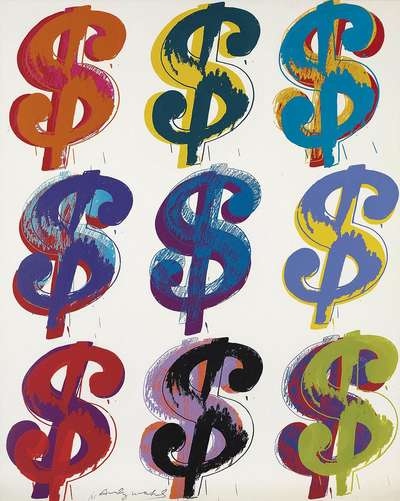 Dollar Sign 9 (F. & S. II.286) - Signed Print by Andy Warhol 1982 - MyArtBroker