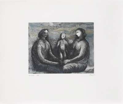 Mother And Child XXIV - Signed Print by Henry Moore 1983 - MyArtBroker