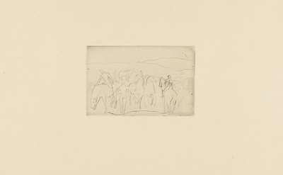 L'Abreuvoir (Chevaux Au Bain) - Unsigned Print by Pablo Picasso 1905 - MyArtBroker