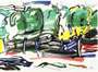 Roy Lichtenstein: Road Before The Forest - Signed Print