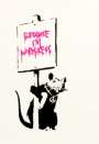 Banksy: Because I'm Worthless (pink) - Unsigned Print