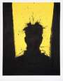 Richard Hambleton: Shadow Head (yellow) - Signed Print