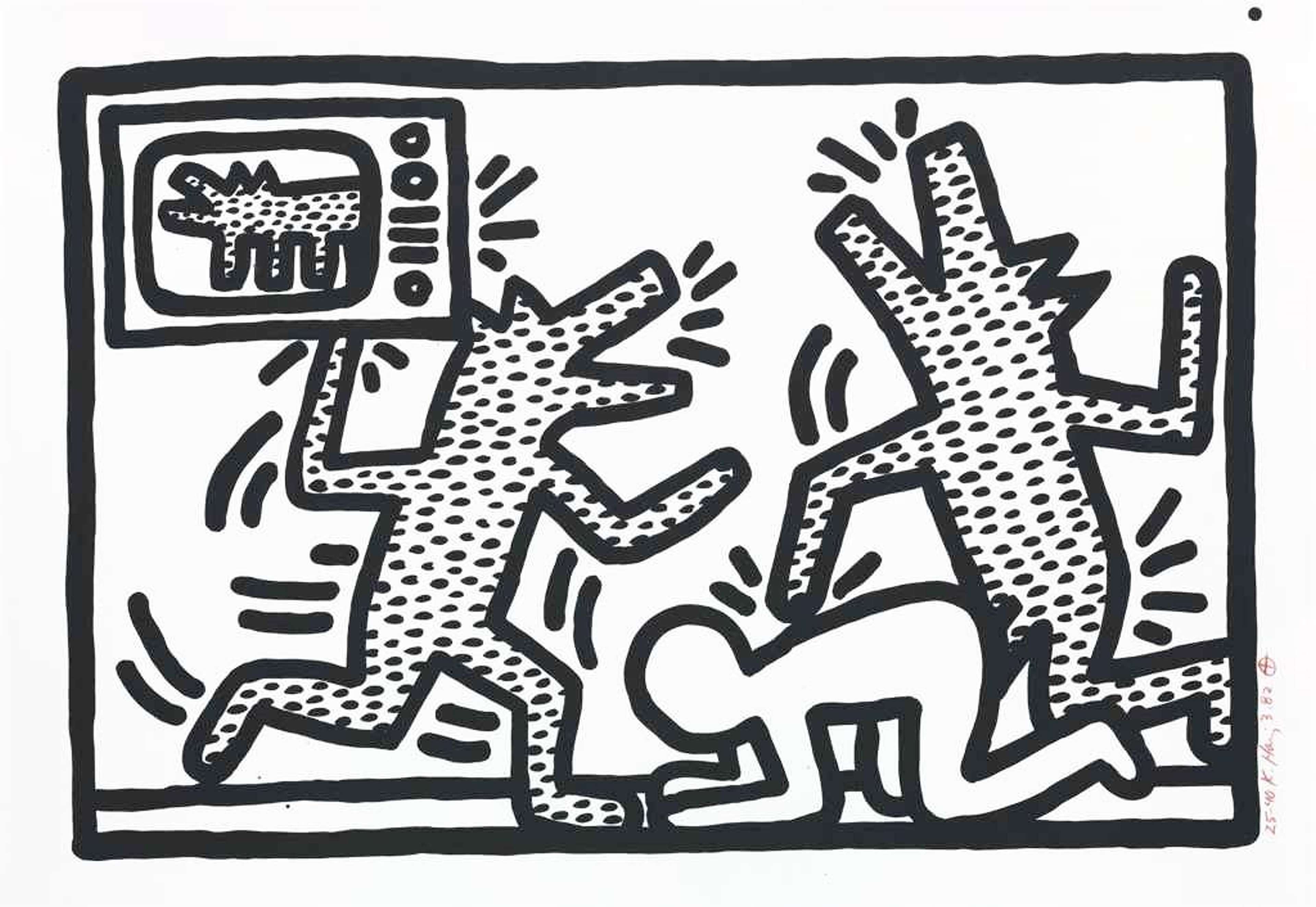 Planche II, Untitled 1 - 6 par Keith Haring - MyArtBroker