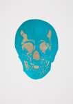 The Dead (turquoise, cool gold) - Signed Print