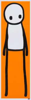 Standing Figure (orange) - Signed Print