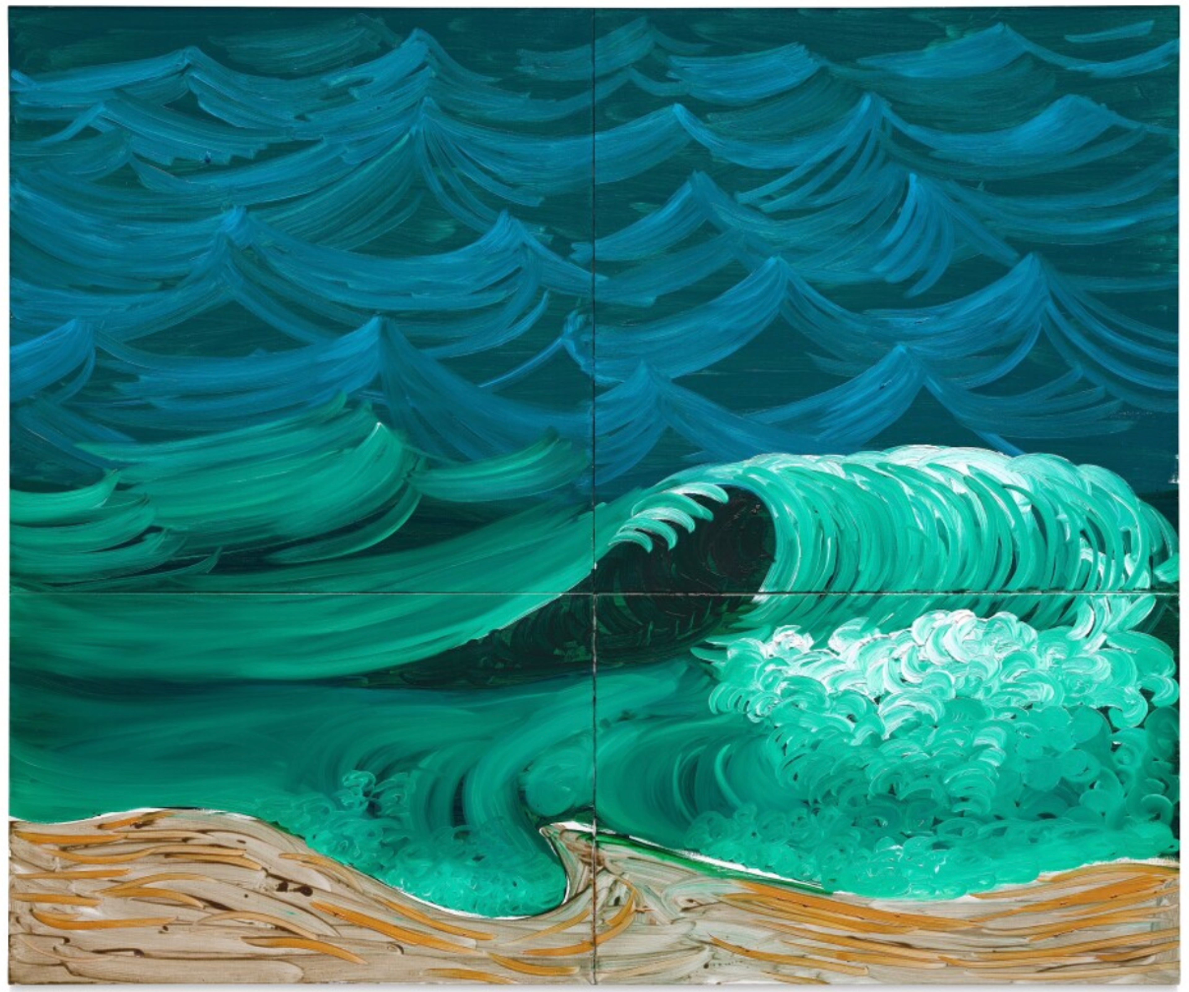 Une vague plus grande par David Hockney 1989