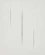 Lucio Fontana: Untitled (Silver Concetto Spaziale) - Other
