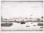 L S Lowry: The Harbour - Signed Print