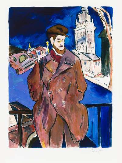 Man On A Bridge (2016) - Signed Print by Bob Dylan 2016 - MyArtBroker