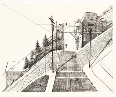 Down Mariposa - Signed Print by Wayne Thiebaud 1979 - MyArtBroker