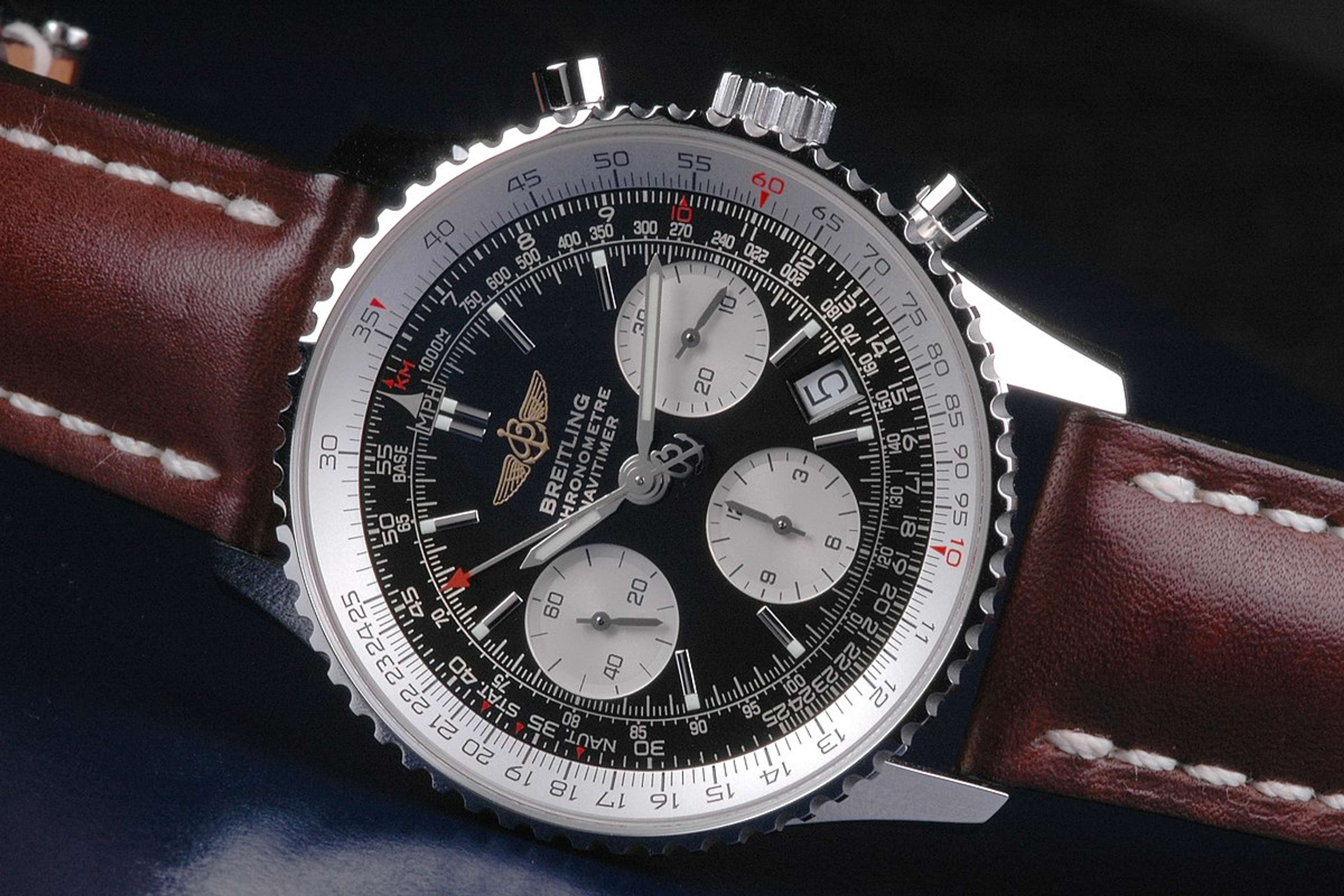 Une Breitling Navitimer, créée à l'origine en 1952.