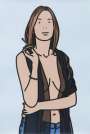 Julian Opie: Ruth Smoking 5 - Signed Print