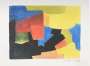 Serge Poliakoff: Composition Noire, Jaune, Bleue Et Rouge - Signed Print