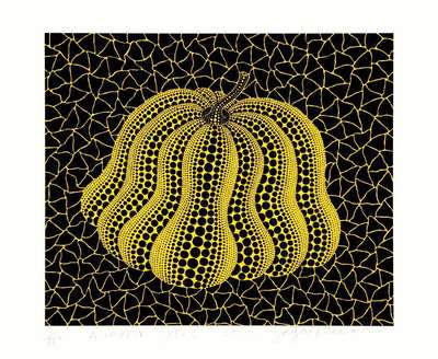 Pumpkin (YB-C) - Signed Print by Yayoi Kusama 2004 - MyArtBroker