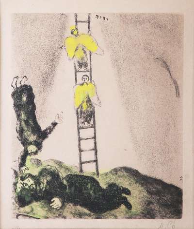 Jacob's Ladder - Signed Print by Marc Chagall 1958 - MyArtBroker