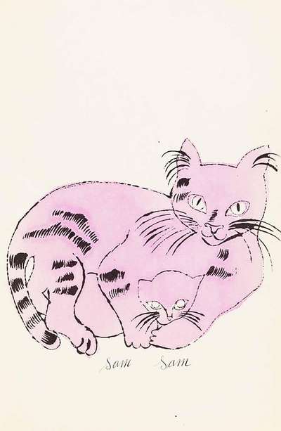 Cats Named Sam IV 62 - Unsigned Print by Andy Warhol 1954 - MyArtBroker