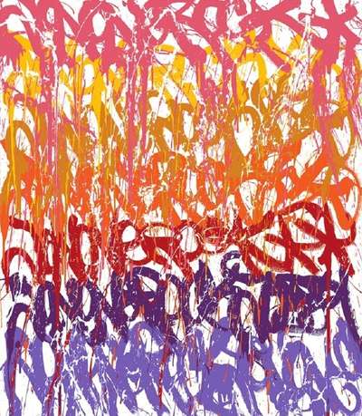 The Art Of Fencing - Signed Print by JonOne 2014 - MyArtBroker