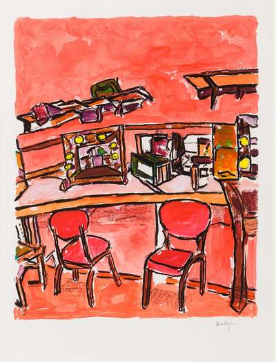 Backstage Dressing Room - Signed Print by Bob Dylan 2013 - MyArtBroker