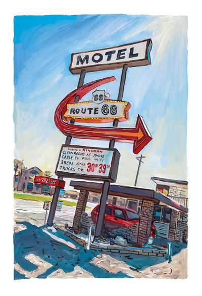 Kingman, Arizona - Signed Print by Bob Dylan 2017 - MyArtBroker