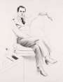 David Hockney: Nicholas Wilder - Signed Print