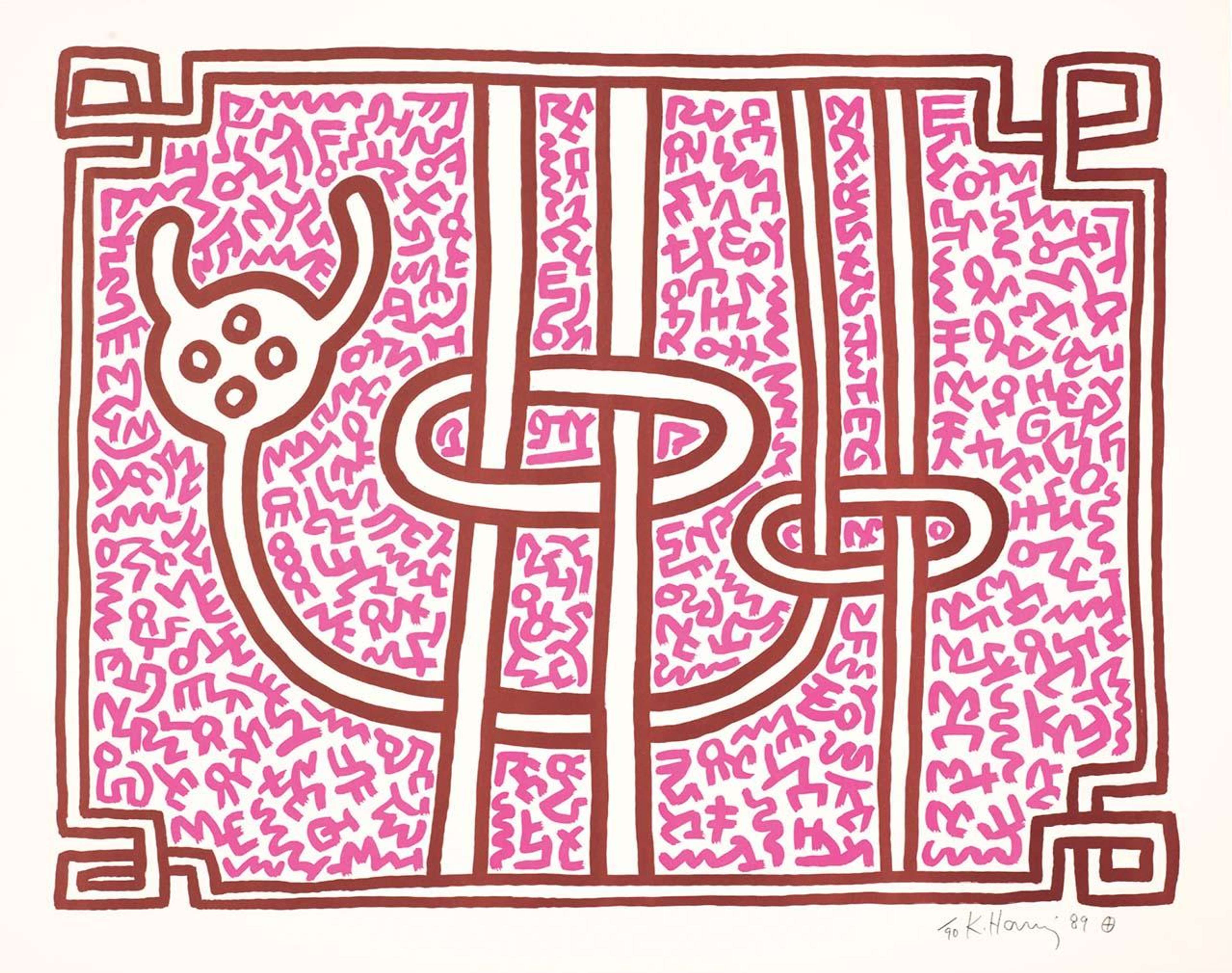 Chocolate Buddha 3 by Keith Haring