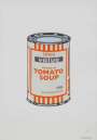 Banksy: Soup Can (mint, orange and brown) - Signed Print