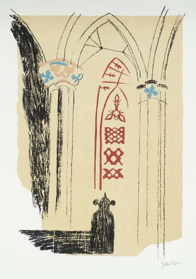 Llan-Y-Blodwell, Shropshire: Mid 19th Century Furnishing And Painting - Signed Print by John Piper 1964 - MyArtBroker
