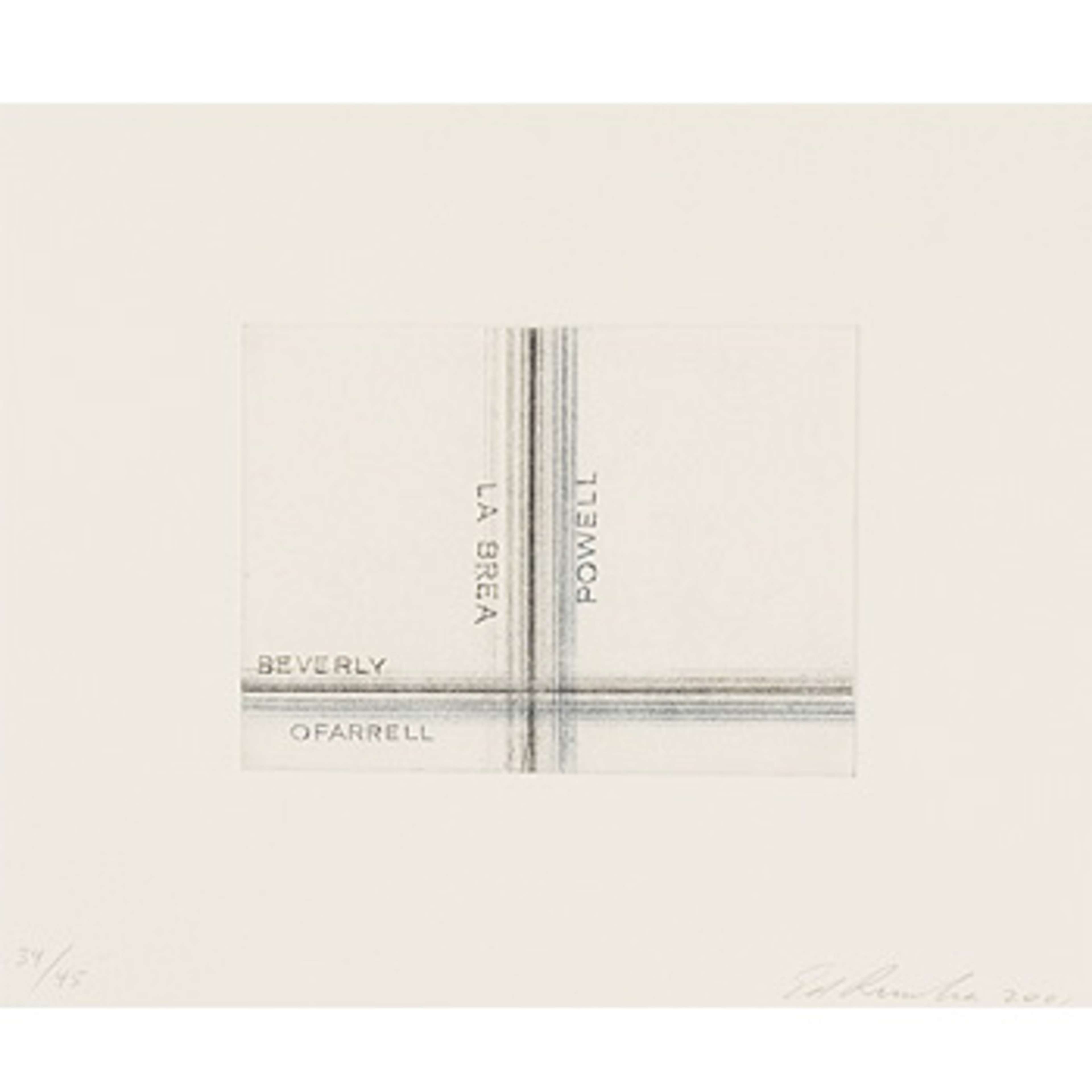 Los Francisco, San Angeles par Ed Ruscha - MyArtBroker