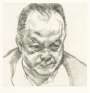 Lucian Freud: Head Of Bruce Bernard - Signed Print