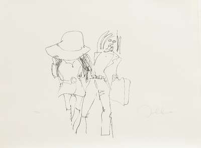 Honeymoon In Paris (Bag One) - Signed Print by John Lennon 1970 - MyArtBroker