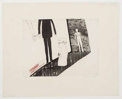 Viewing A Prison Scene - Signed Print by David Hockney 1963 - MyArtBroker