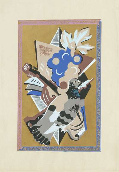 Nature Morte Au Pigeon - Unsigned Pochoir by Gino Severini 1930 - MyArtBroker